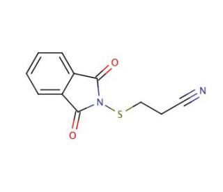 N-[(2-Cyanoethyl)thio]phthalimide (CAS 88683-57-2) - chemical structure image