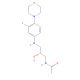 N-[(2R)-3-[[3-Fluoro-4-(4-morpholinyl)phenyl]amino]-2-hydroxypropyl]acetamide - chemical structure image