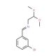 N-[(3-Bromophenyl)methylene]-2,2-dimethoxyethanamine (CAS 497863-61-3) - chemical structure image