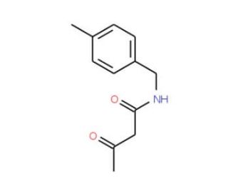 N-[(4-methylphenyl)methyl]-3-oxobutanamide (CAS 710307-99-6) - chemical structure image