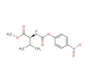 N-[[(4-Nitrophenyl)-oxy]carbonyl]-L-valine Methyl Ester (CAS 162537-10-2) - chemical structure image