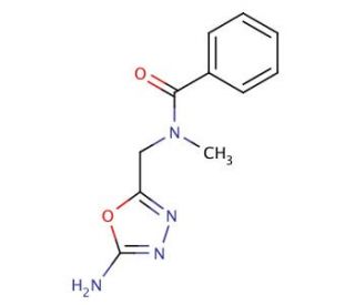 N-[(5-Amino-1,3,4-oxadiazol-2-yl)methyl]-N-methylbenzamide - chemical structure image