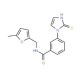 N-[(5-methylfuran-2-yl)methyl]-3-(2-sulfanyl-1H-imidazol-1-yl)benzamide - chemical structure image