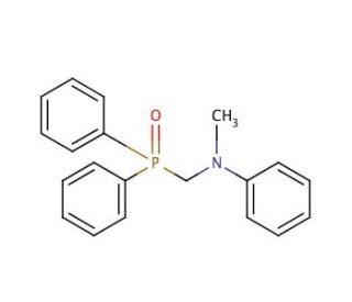 N-[(Diphenylphosphinyl)methyl]-N-methylaniline (CAS 76527-75-8) - chemical structure image