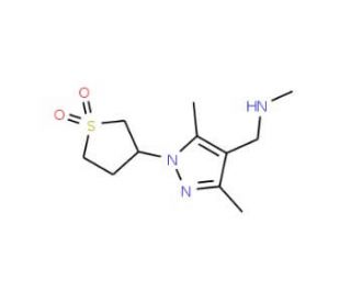 N-{[1-(1,1-dioxidotetrahydrothien-3-yl)-3,5-dimethyl-1H-pyrazol-4-yl]methyl}-N-methylamine - chemical structure image