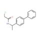 N-[1-(1,1′-biphenyl-4-yl)ethyl]-2-chloroacetamide - chemical structure image