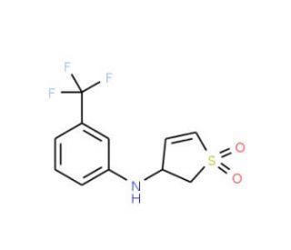 N-(1,1-dioxido-2,3-dihydrothien-3-yl)-N-[3-(trifluoromethyl)phenyl]amine - chemical structure image