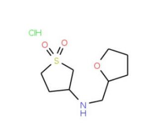 N-(1,1-dioxidotetrahydrothien-3-yl)-N-(tetrahydrofuran-2-ylmethyl)amine hydrochloride - chemical structure image