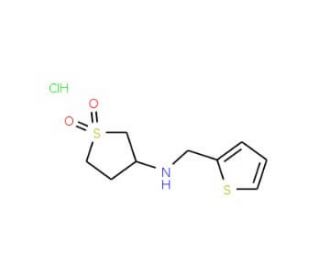 N-(1,1-dioxidotetrahydrothien-3-yl)-N-(thien-2-ylmethyl)amine hydrochloride - chemical structure image