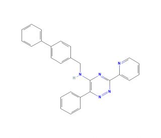 N-([1,1&prime;-Biphenyl]-4-ylmethyl)-6-phenyl-3-(pyridin-2-yl)-1,2,4-triazin-5-amine (CAS 1357171-62-0) - chemical structure image