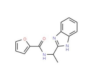 N-[1-(1H-benzimidazol-2-yl)ethyl]-2-furamide - chemical structure image