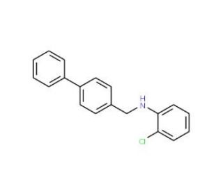 N-([1,1&prime;-Biphenyl]-4-ylmethyl)-2-chloroaniline - chemical structure image