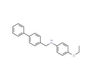 N-([1,1&prime;-Biphenyl]-4-ylmethyl)-4-ethoxyaniline - chemical structure image