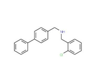 N-([1,1&prime;-Biphenyl]-4-ylmethyl)(2-chlorophenyl)-methanamine - chemical structure image