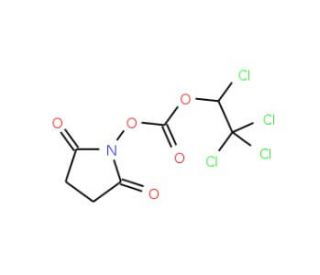 N-(1,2,2,2-Tetrachloroethoxycarbonyloxy)succinimide (CAS 107960-02-1) - chemical structure image