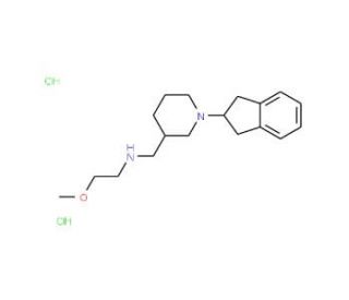 N-{[1-(2,3-Dihydro-1H-inden-2-yl)piperidin-3-yl]-methyl}-2-methoxyethanamine dihydrochloride - chemical structure image