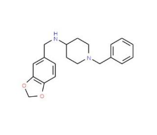 N-(1,3-Benzodioxol-5-ylmethyl)-1-benzylpiperidin-4-amine - chemical structure image