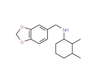 N-(1,3-benzodioxol-5-ylmethyl)-N-(2,3-dimethylcyclohexyl)amine - chemical structure image