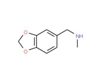 N-(1,3-benzodioxol-5-ylmethyl)-N-methylamine (CAS 15205-27-3) - chemical structure image