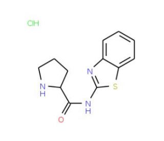 N-1,3-benzothiazol-2-ylpyrrolidine-2-carboxamide hydrochloride - chemical structure image
