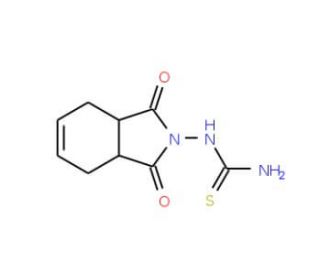 N-(1,3-dioxo-1,3,3a,4,7,7a-hexahydro-2H-isoindol-2-yl)thiourea (CAS 176649-06-2) - chemical structure image