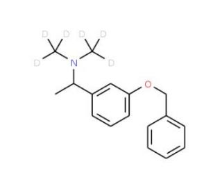 N-[1-(3&prime;-Benzyloxyphenyl)ethyl]-N,N-dimethyl-d6-amine - chemical structure image