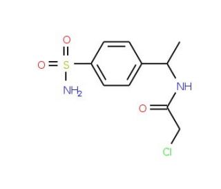 N-{1-[4-(aminosulfonyl)phenyl]ethyl}-2-chloroacetamide - chemical structure image