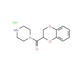 N-(1,4-Benzodioxan-2-carbonyl)piperazine hydrochloride (CAS 70918-74-0) - chemical structure image