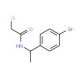 N-[1-(4-bromophenyl)ethyl]-2-chloroacetamide (CAS 91687-65-9) - chemical structure image