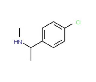N-[1-(4-chlorophenyl)ethyl]-N-methylamine (CAS 51586-23-3) - chemical structure image