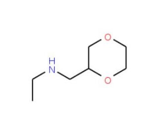 N-(1,4-Dioxan-2-ylmethyl)-N-ethylamine - chemical structure image