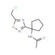 N-{1-[5-(chloromethyl)-1,2,4-oxadiazol-3-yl]cyclopentyl}acetamide - chemical structure image