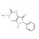 N-(1,5-dimethyl-3-oxo-2-phenyl-2,3-dihydro-1H-pyrazol-4-yl)hydrazinecarbothioamide (CAS 96447-49-3) - chemical structure imag