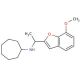 N-[1-(7-Methoxy-1-benzofuran-2-yl)ethyl]-cycloheptanamine - chemical structure image