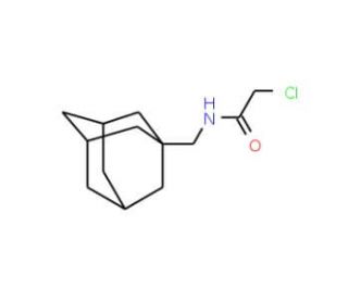 N-(1-adamantylmethyl)-2-chloroacetamide (CAS 81099-48-1) - chemical structure image