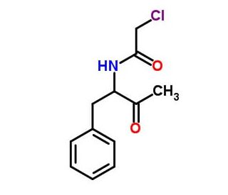 N-(1-benzyl-2-oxopropyl)-2-chloroacetamide - chemical structure image