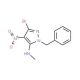 N-(1-Benzyl-3-bromo-4-nitro-1H-pyrazol-5-yl)-N-methylamine - chemical structure image