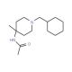 N-(1-Benzyl-4-methyl-piperidine-4-yl)acetamide (CAS 155928-37-3) - chemical structure image