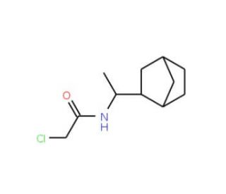 N-(1-Bicyclo[2.2.1]hept-2-yl-ethyl)-2-chloro-acetamide - chemical structure image