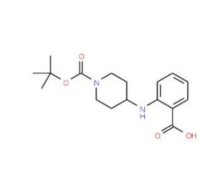 N-(1-Boc-piperidin-4-yl)-2-aminobenzoic acid (CAS 882847-11-2) - chemical structure image