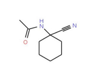 N-(1-cyanocyclohexyl)acetamide (CAS 4550-68-9) - chemical structure image