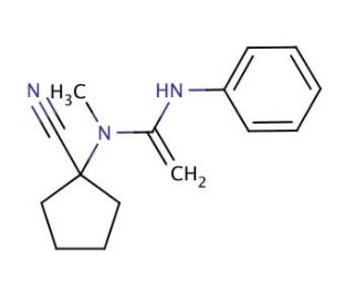 N-(1-cyanocyclopentyl)-N-methyl-N&prime;-phenylthiourea - chemical structure image