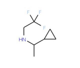 N-(1-cyclopropylethyl)-N-(2,2,2-trifluoroethyl)amine - chemical structure image