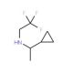 N-(1-cyclopropylethyl)-N-(2,2,2-trifluoroethyl)amine - chemical structure image