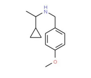 N-(1-cyclopropylethyl)-N-(4-methoxybenzyl)amine - chemical structure image