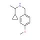 N-(1-cyclopropylethyl)-N-(4-methoxybenzyl)amine - chemical structure image