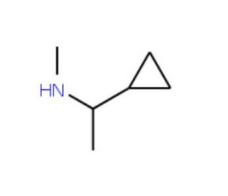 N-(1-cyclopropylethyl)-N-methylamine - chemical structure image