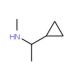 N-(1-cyclopropylethyl)-N-methylamine - chemical structure image