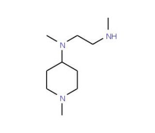 N,1-dimethyl-N-[2-(methylamino)ethyl]piperidin-4-amine - chemical structure image