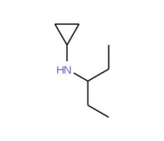 N-(1-ethylpropyl)cyclopropanamine - chemical structure image